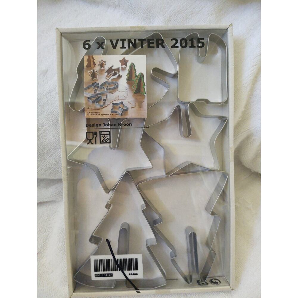 Ikea Star, Reindeer & Tree 3D Metal Cookie Cutters - Johan Kroon